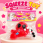 Red spider-style cartoon character squishy in packaging