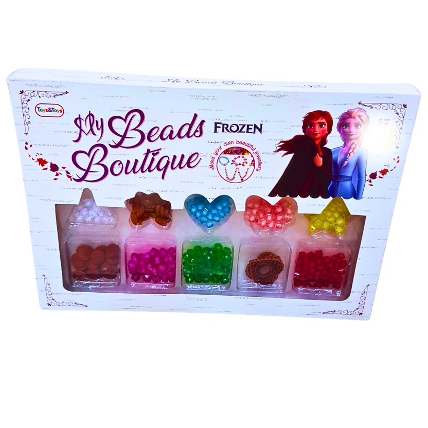 My Beads Boutique Jewelry Making Kit – Frozen-Themed Bead Set for Kids | DIY Bracelet & Necklace Craft Kit | Ages 5+ Main image