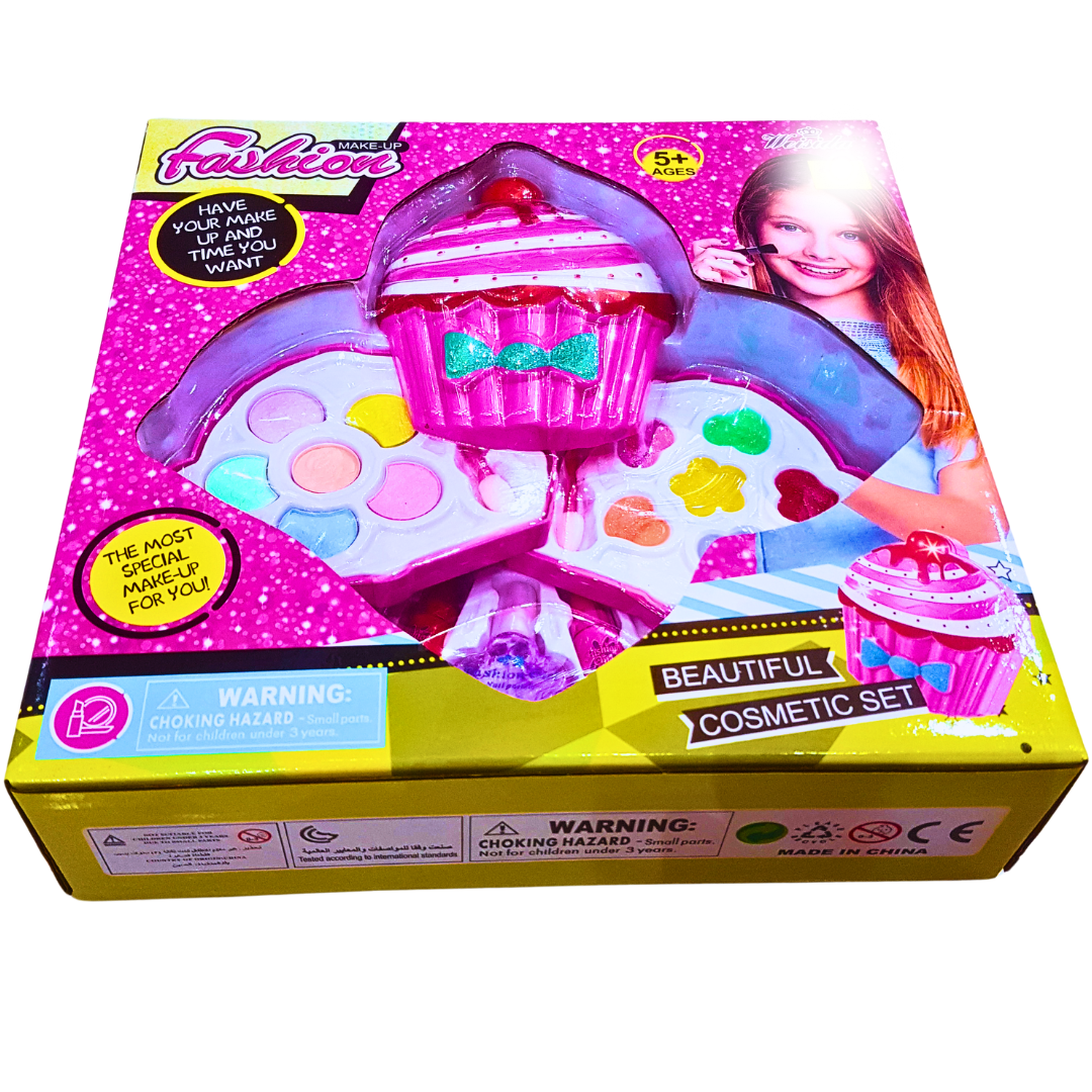 Fashion Cupcake Makeup Set for Kids – Fun Cosmetic Kit with Colorful Eyeshadows & Lip Gloss | Ages 5+ Secondary image