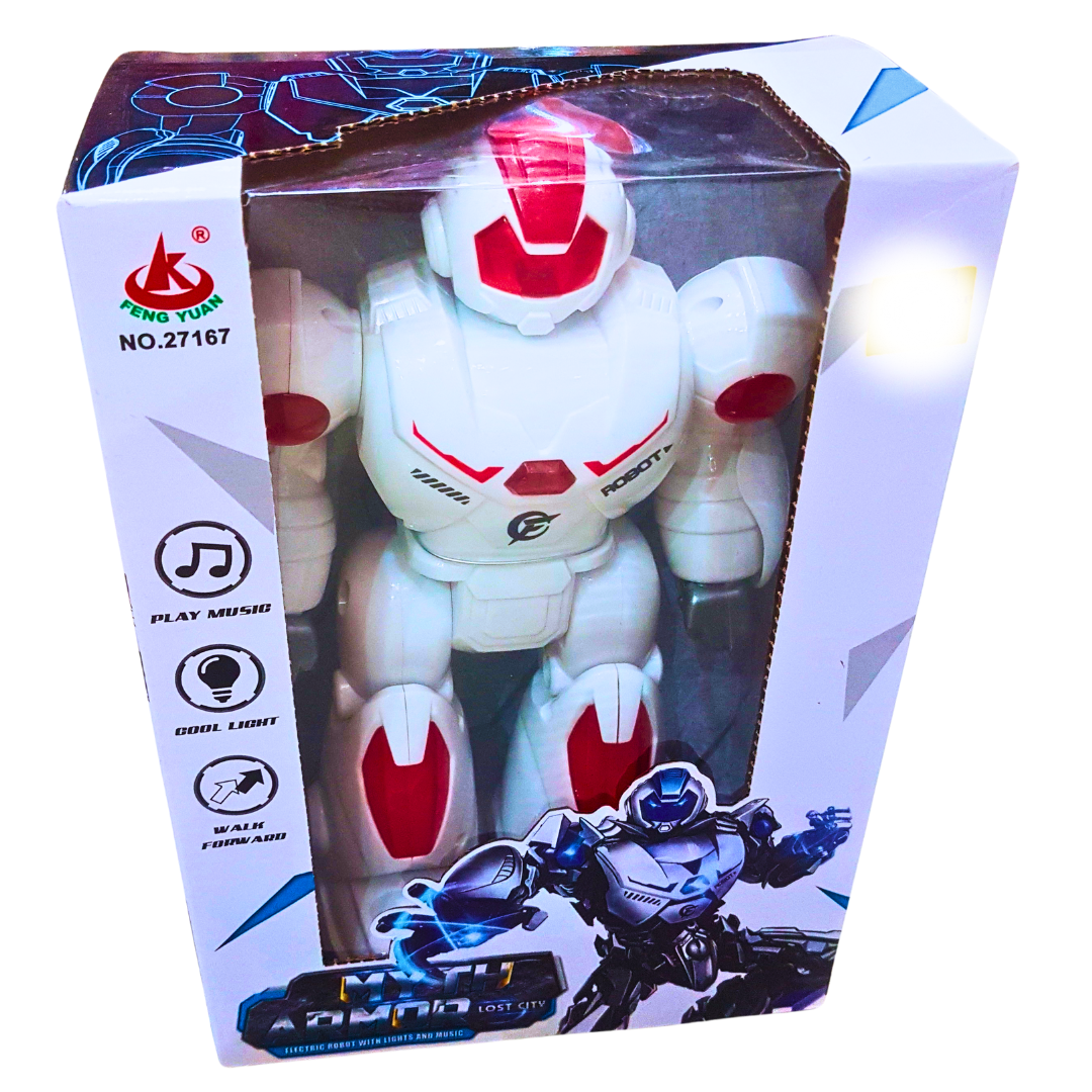 Interactive Flash Light Robot with Music and Walking Action – Perfect Toy for Kids 3+ | Fun Learning & Play Secondary image