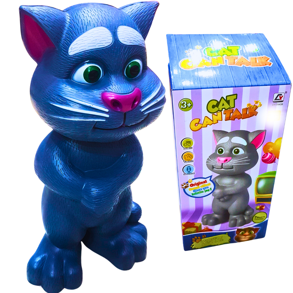 Talking Cat Interactive Toy with Touch and Sound Features – Fun Learning Companion for Kids (3+ Years)