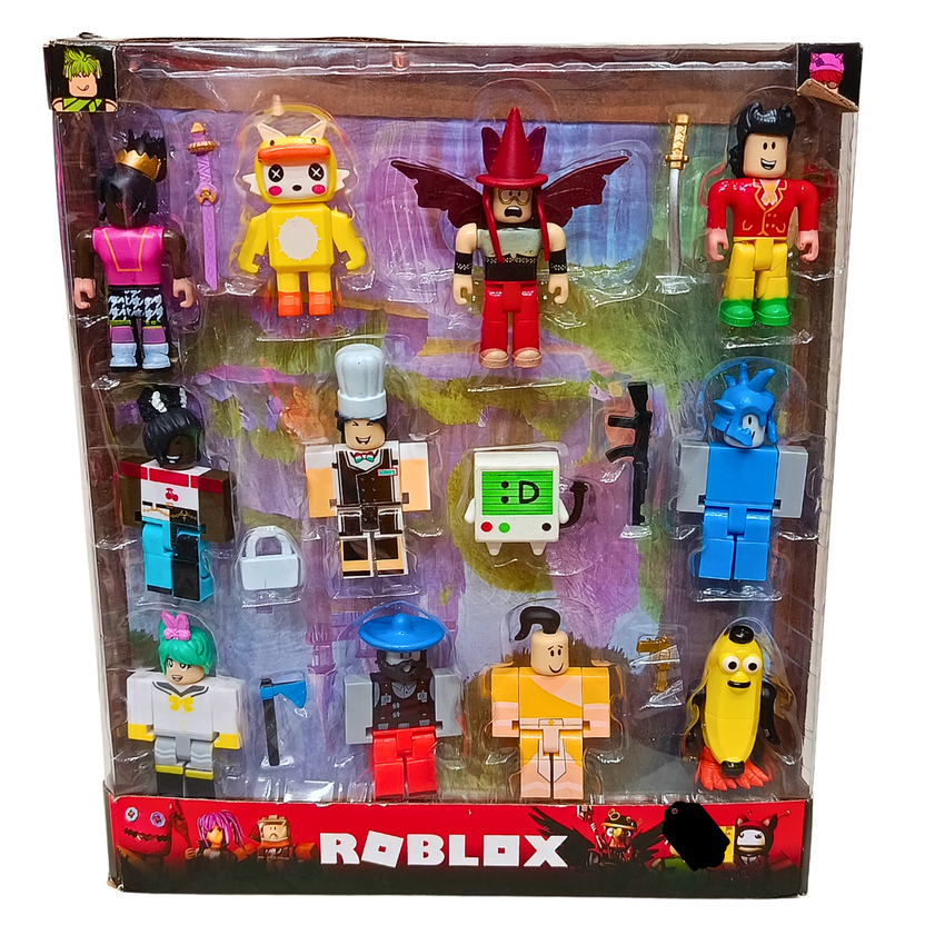 Roblox twelve-character mini figure set with accessories Main image