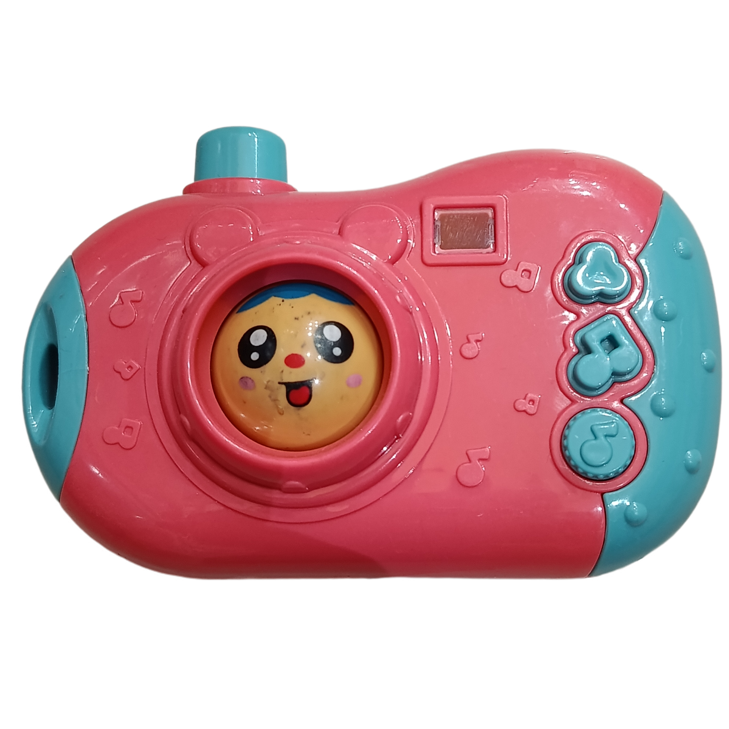Kids Rotating Face Musical Toy Camera – Battery Operated Pretend Play Camera with Changing Expressions, Sound Effects & Flashing Lights | Assorted Colours Secondary image