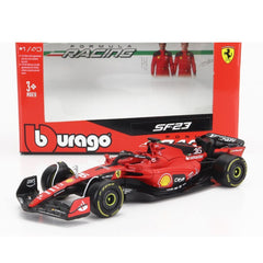 Bburago Ferrari F1 SF-23 Charles Leclerc Diecast Car – 1:43 Scale Official Scuderia Ferrari Model 2023