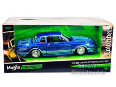 1986 Chevrolet Monte Carlo Blue Silver "Lowriders Collection "1/24 MAISTO 32542