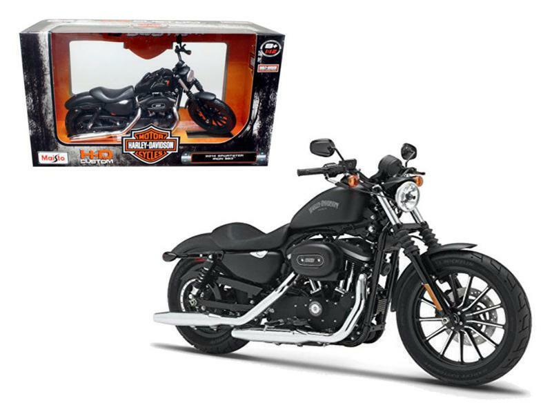 Maisto Harley Davidson 2014 Sportster Iron 883 Diecast Motorcycle 1:12 - Black