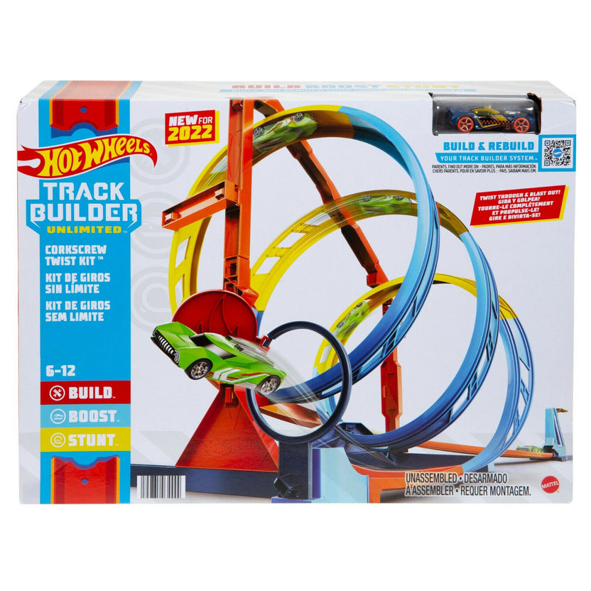 Hot Wheels Track Builder Unlimited Corkscrew Twist Track Set Main image