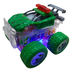 Neon Flash Racer: Transparent Light-Up Speedster - Electrifying Racing Fun for Kids (each sold separately)