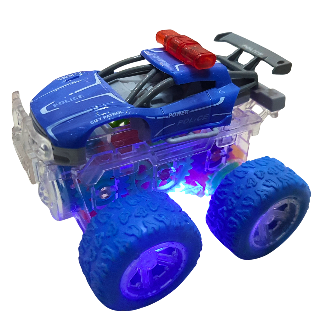 Neon Flash Racer: Transparent Light-Up Speedster - Electrifying Racing Fun for Kids (each sold separately)