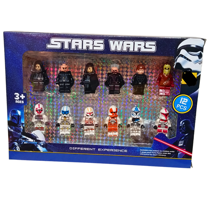Star Wars themed 12-piece mini figure set Main image