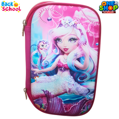Mermaid Pencil Pouch for Girls – 3D Hard Case School Organizer | Magical Underwater Design for Back to School 2025