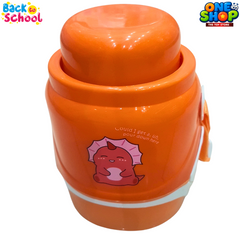 800ml Cute Dinosaur Water Bottle for Kids – Cold Resistant Leak-Proof Bottle with Handle | Back to School Thermo Flask