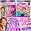 Stylin' Watches DIY fashion craft set square promotional banner showing front and back box photos and five watch styles