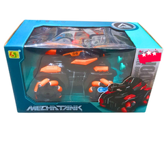 Mecha Tank RC Water Bomb Launcher – 360° Rotating Remote Control Battle Tank | High-Speed Stunt Vehicle with LED Lights