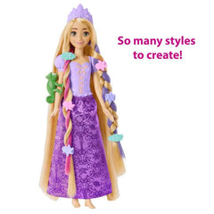 Disney Princess Fairy-Tale Hair Rapunzel Doll And 10+ Hairstyling Accessories, Plus Color Change