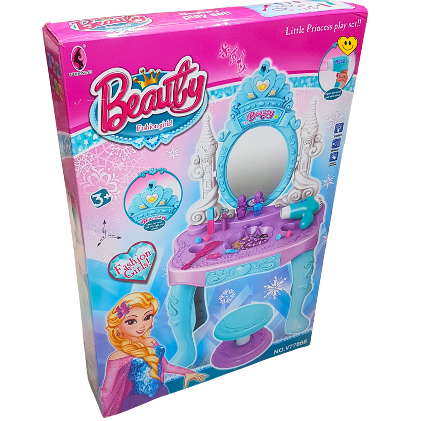 Frosty Fantasy Ice Princess Vanity Set - A Dreamy Dress-Up Adventure for Kids Main image