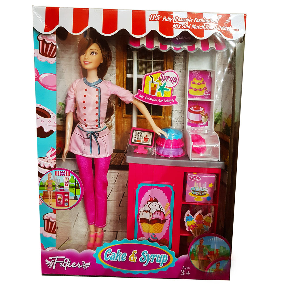 11.5-Inch Fashionista Doll for Girls Aged 3+ - Fully Poseable, Mix & Match Style - The Perfect Companion for Little Trendsetters