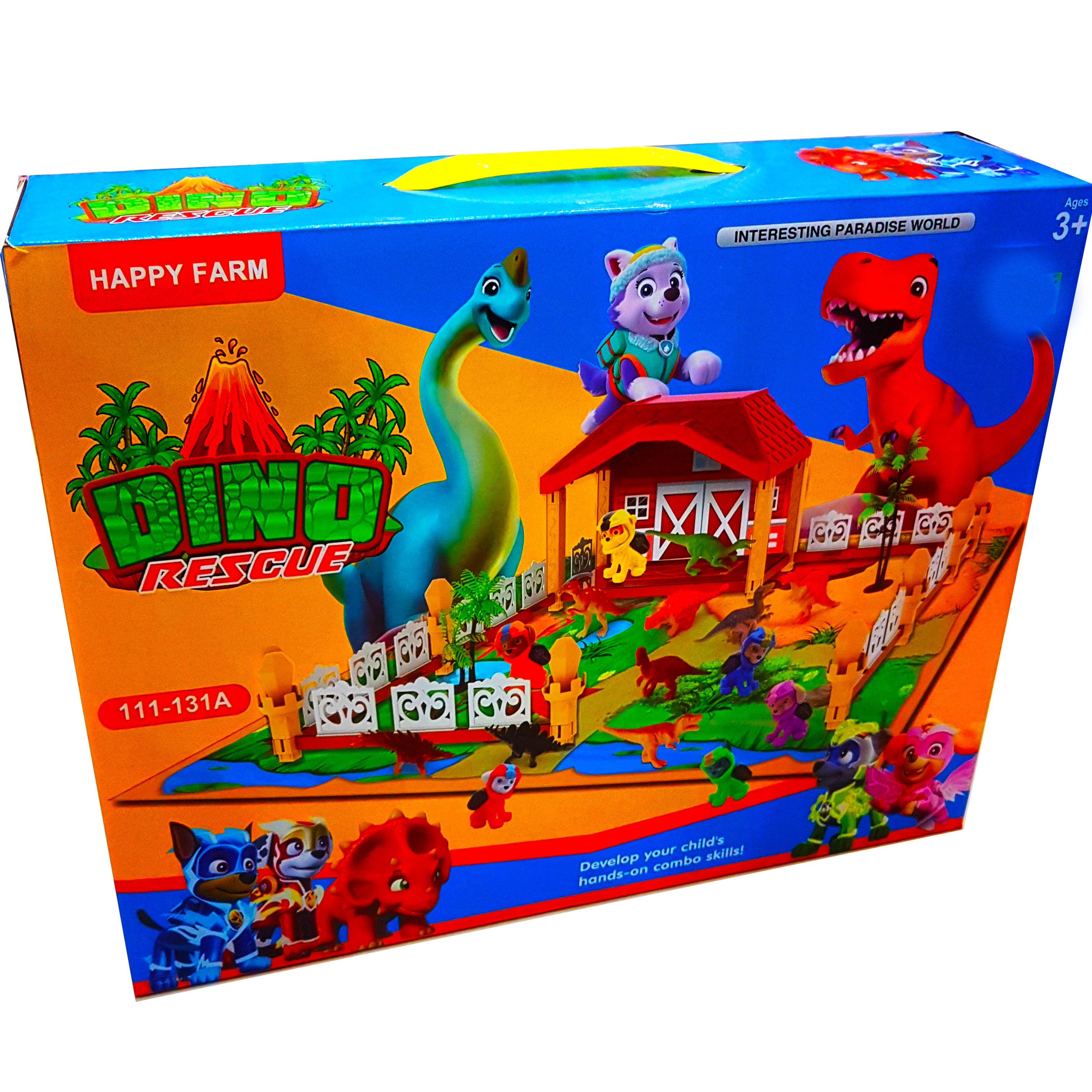 Dino Rescue Park Adventure Set: Hands-On Learning for Dinosaur Lovers, Ages 3+