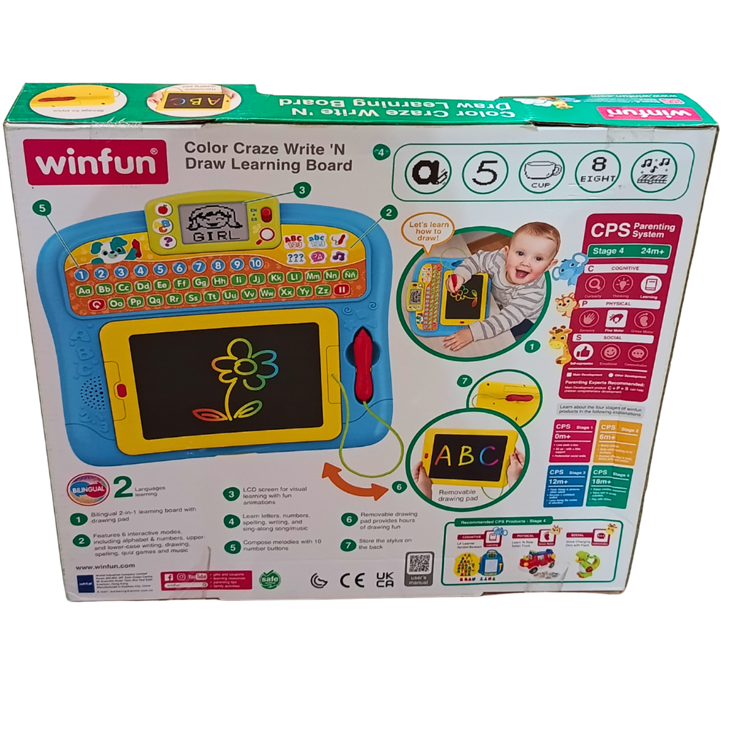 Winfun Color Craze original packaging with features and instructions