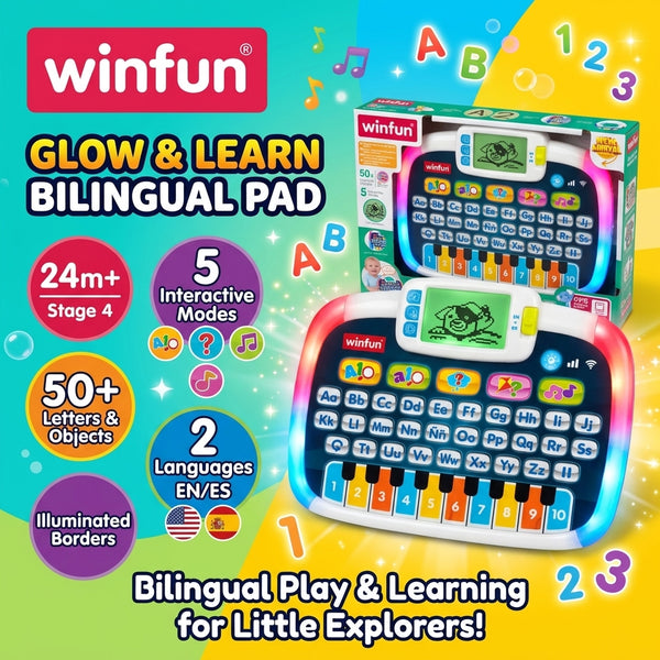 Winfun Glow & Learn Bilingual Pad promotional banner