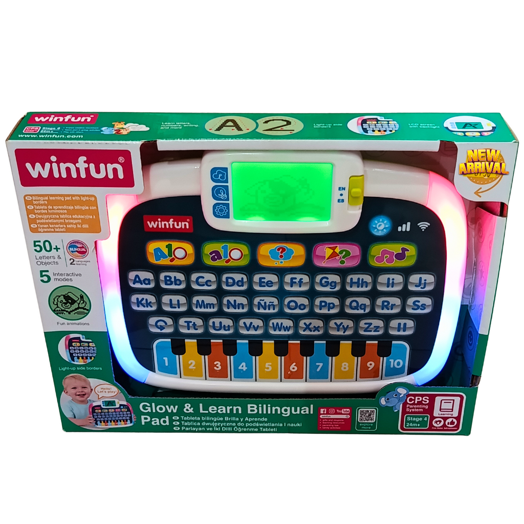 Winfun Glow & Learn Bilingual Pad original front packaging