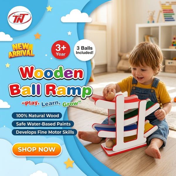 Promotional illustration of TN Wooden Ball Ramp