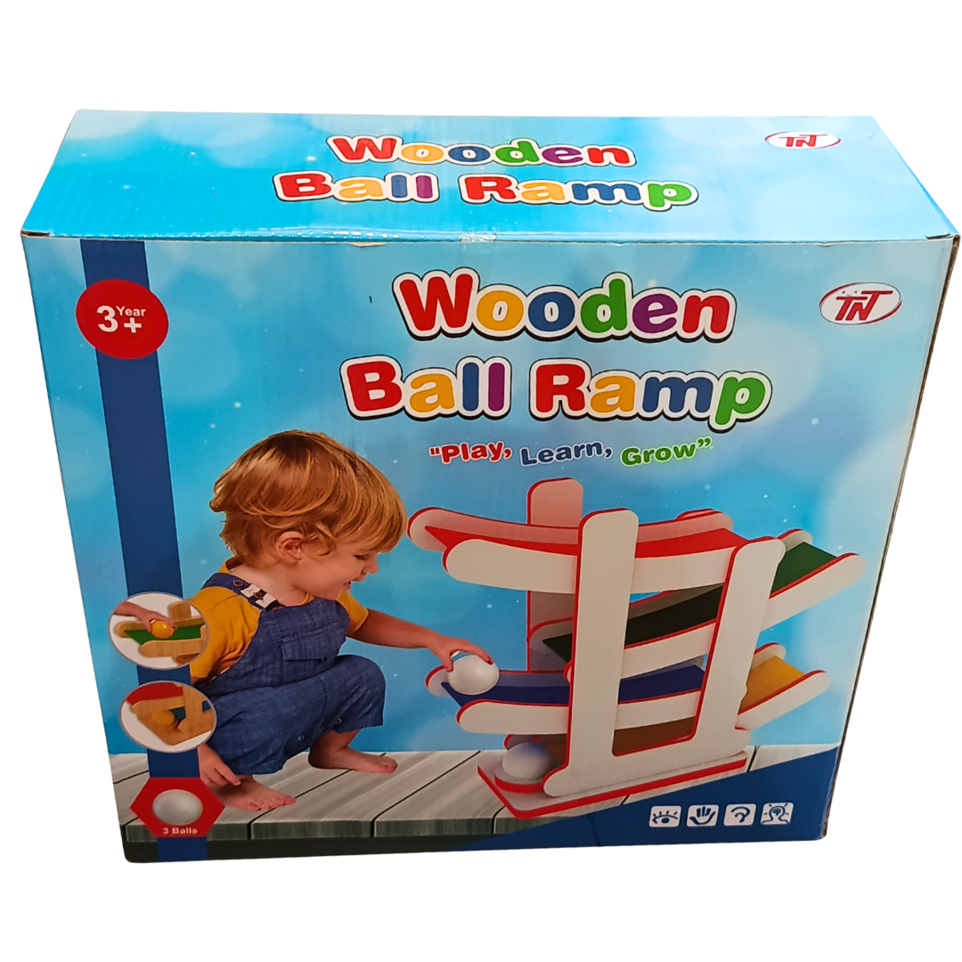 Second view of Wooden Ball Ramp packaging