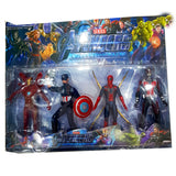 Avengers 4-Piece Action Figure Set - Spider-Man, Captain America, Iron Man - Ideal Gift for Kids Ages 3+ | New Arrival
