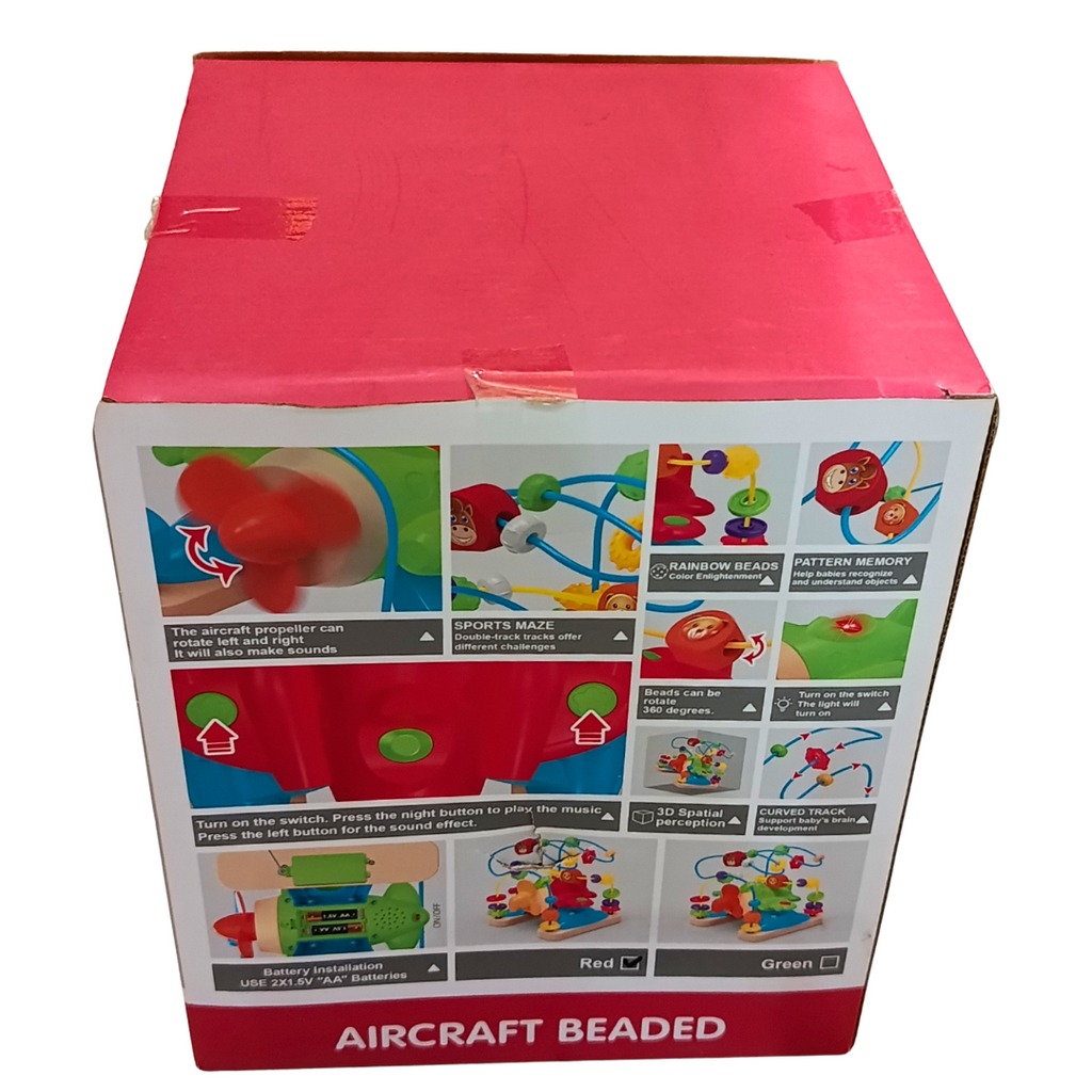 Aircraft Beaded original box feature instructions and battery information