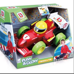 Bburago Push And Glow Formula Fun Toy Car With Light And Sound