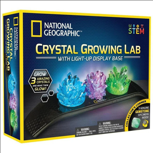 National Geographic Light Up Crystal Growing Kit: Illuminate the Splendor of Crystalline Wonders