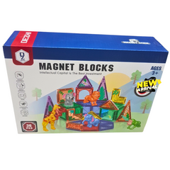🧲 Magnetic Building Blocks with Animal Figures – 36-Piece Educational Magnet Stick Construction Set for Kids | Jungle Theme STEM Toy (Ages 3+)