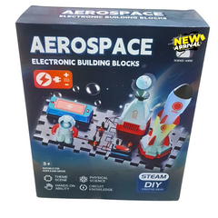 🚀 Aerospace Electronic Building Blocks Set – DIY Space STEM Kit for Kids 8+ | Learn Circuits, Science & Engineering
