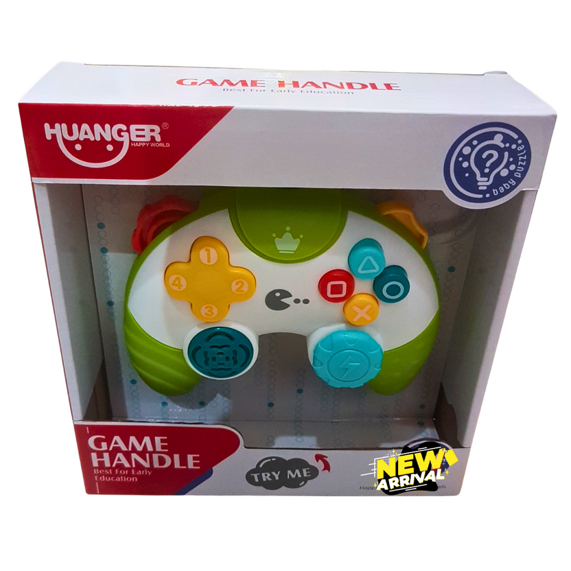 🎮 Huanger Game Handle Toy – Musical Light-Up Controller for Toddlers | Early Learning Baby Toy (Ages 12M+) Main image