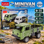 Yukok Minivan 332 piece metal assembly truck building kit green