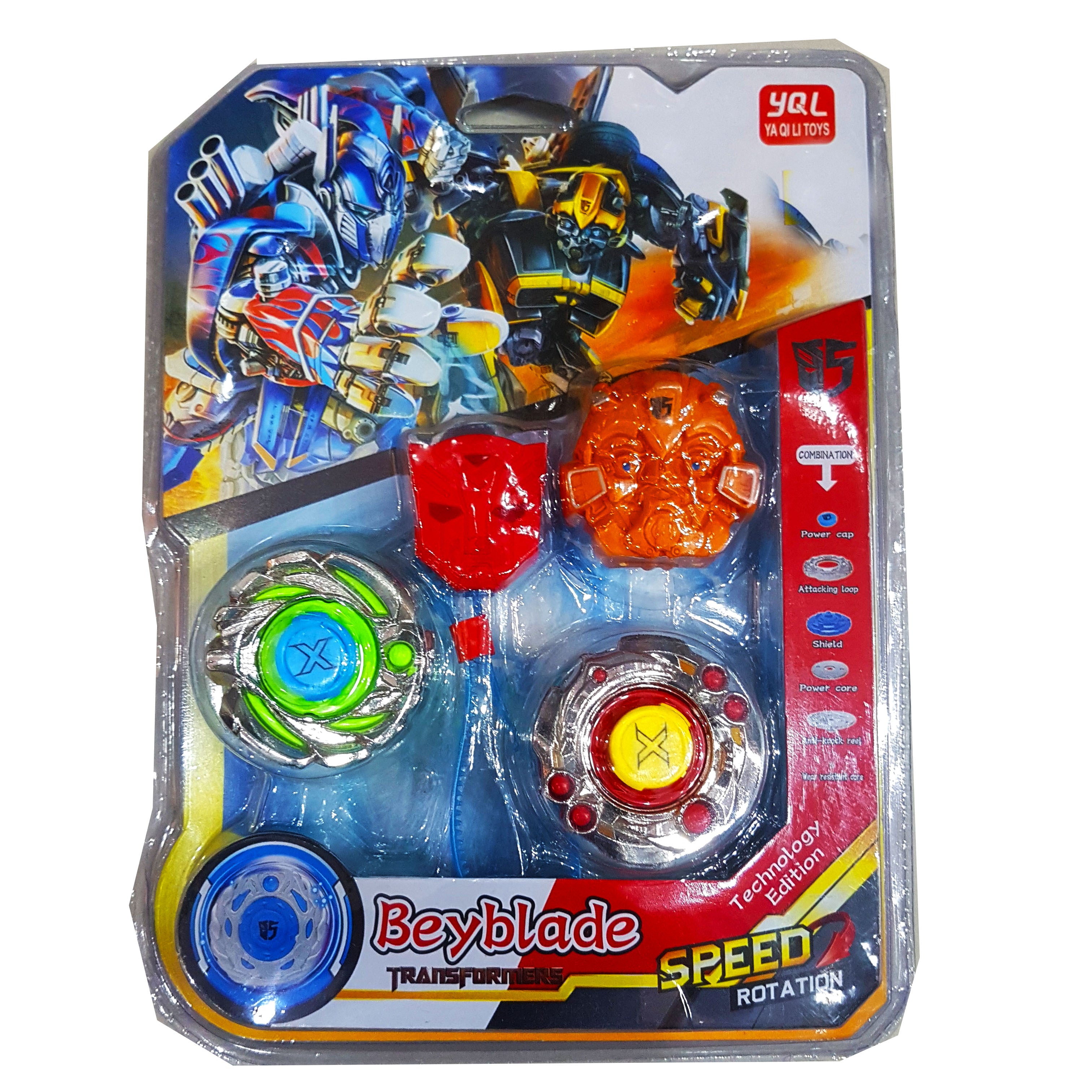 New Arrival Beyblade Speed Rotation Toy for Kids - Power Cap Combo, Attacking Loop, Shield, Durable Anti-Knock Reel & Wear-Resistant Core - Ideal Gift for Ages 3+
