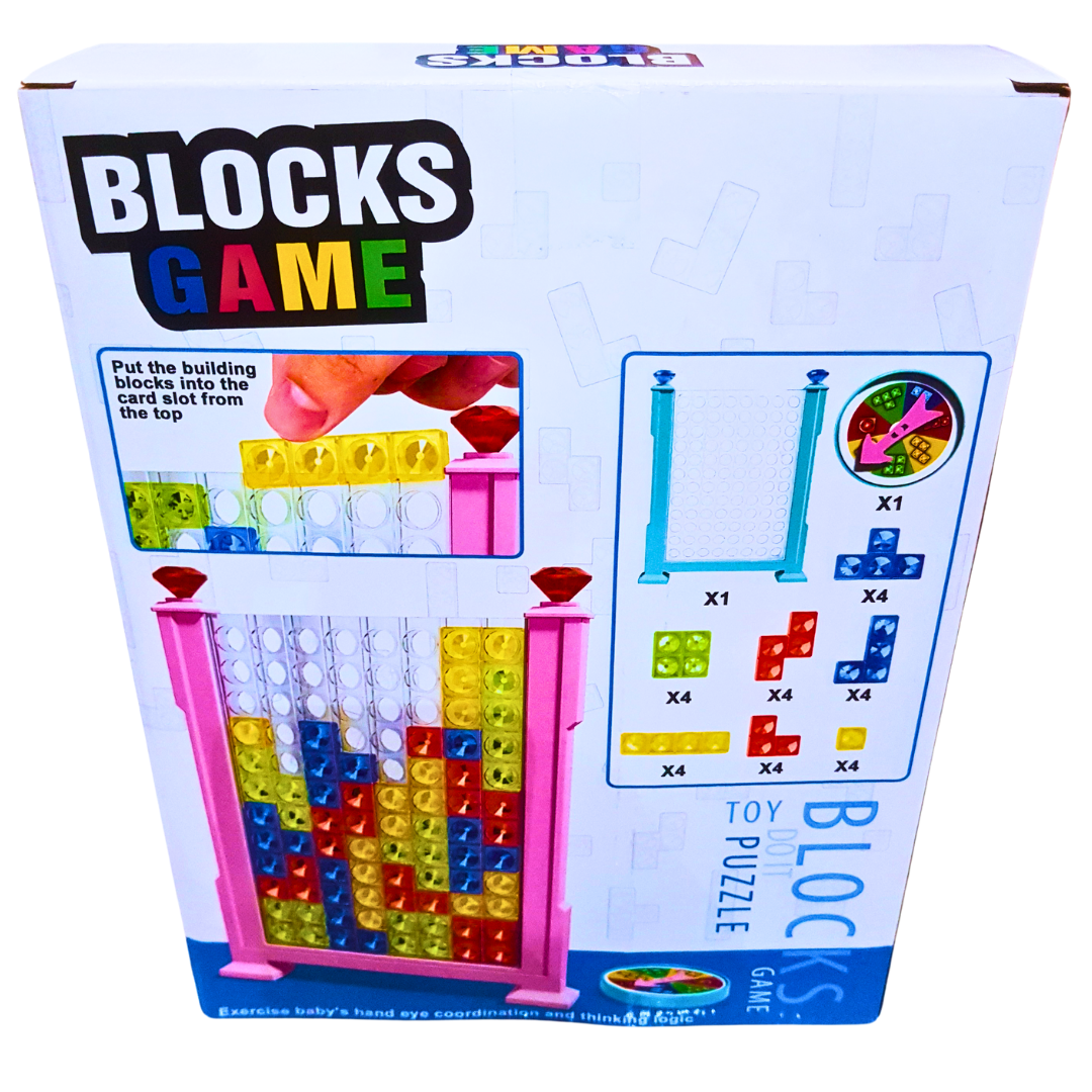 Colorful Block Stacking Game for Kids – Strategy &amp; Logic Puzzle with Connect 4 Style Gameplay | Ages 7+ | 2-10 Players Secondary image