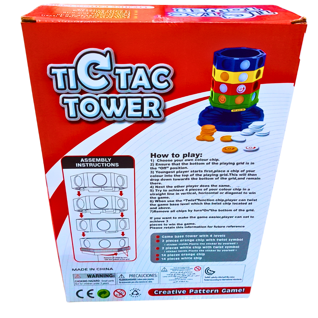 Tic Tac Tower Pattern Game for Kids – Stacking Strategy Game with Twist Feature | Ages 3+ | 2 Players Secondary image