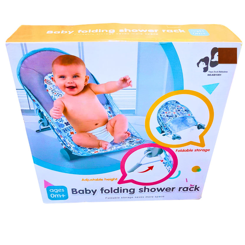 Adjustable Baby Folding Shower Rack – Comfortable and Foldable Baby Bath Seat Main image