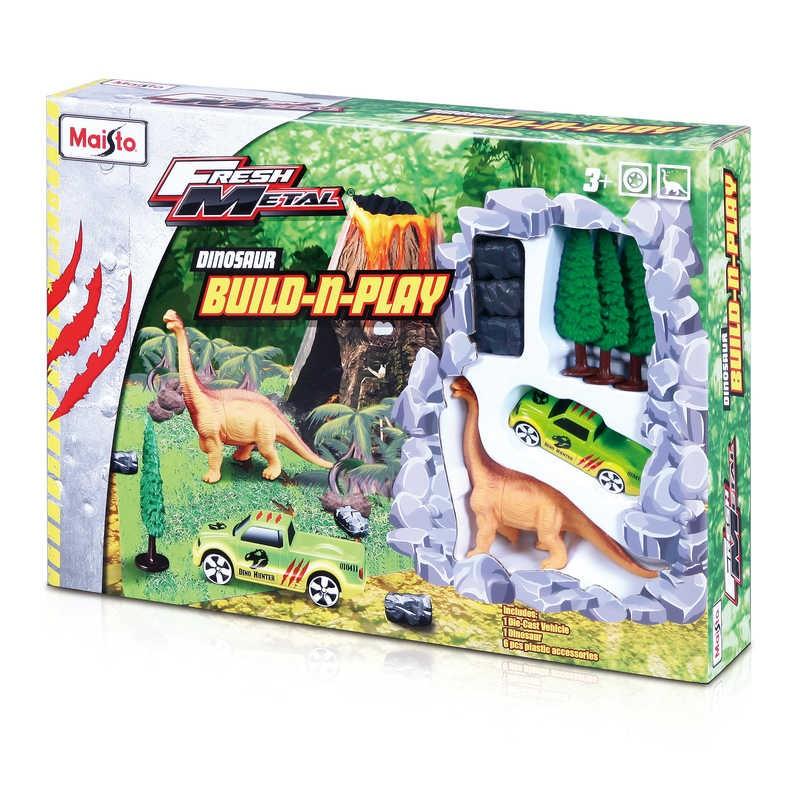 Playset Race and Chase Dino Jungle - Fresh Metal - Dino and Accessories - Maisto (1 Piece) - One Shop Online Toys in Pakistan