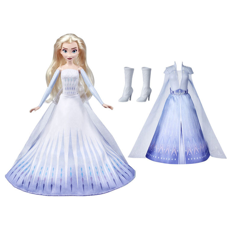 Disney's Frozen 2 Elsa's Transformation Fashion Doll With 2 Outfits and 2 Hair Styles