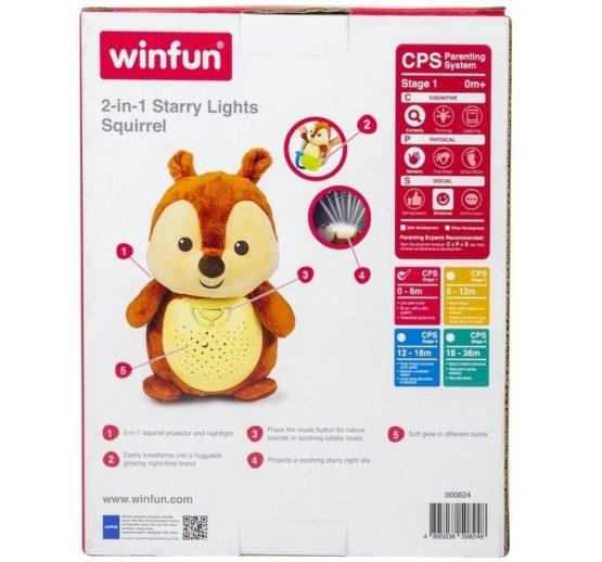 Winfun 2 in 1 Starry Lights Squirrel - One Shop Online Toys in Pakistan