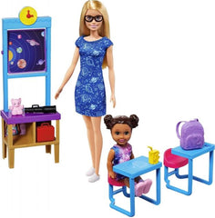 Barbie Space Discovery Barbie Doll and Science Classroom Playset with Student Small Doll