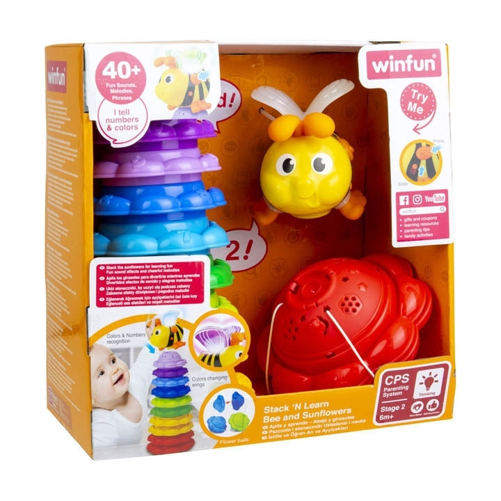 WinFun Stack 'N Learn Bee and Sunflowers Secondary image