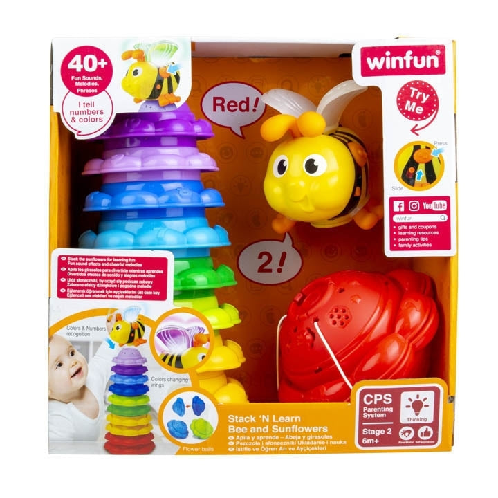 WinFun Stack 'N Learn Bee and Sunflowers