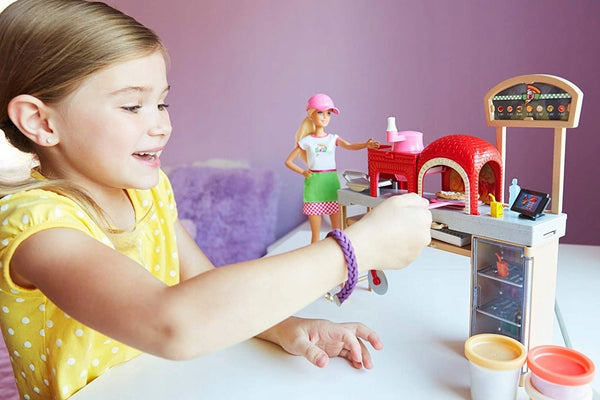 BARBIE Pizza DOLL Set Pizzeria Accessories FHR09