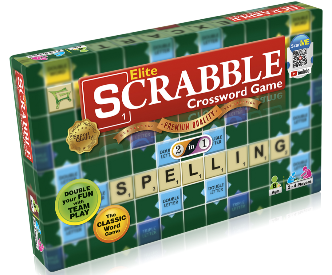 Elite Scrabble Crossword Board Game 2 in 1