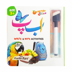 Write & Wipe Books  with practice board - Orange Slice - 