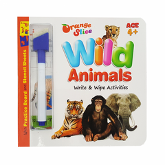 Write & Wipe Books  with practice board - Orange Slice - 