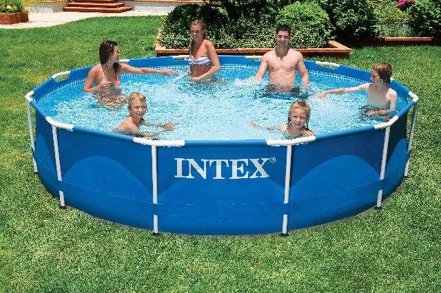 INTEX ( 12' x 30" ) Metal Frame Pool With Water Filter Pump Type "A" - One Shop Online Toys in Pakistan